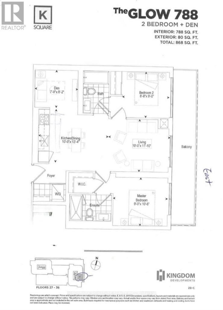 2907 - 2033 Kennedy Road, Toronto, Ontario  M1T 0B9 - Photo 4 - E12043621