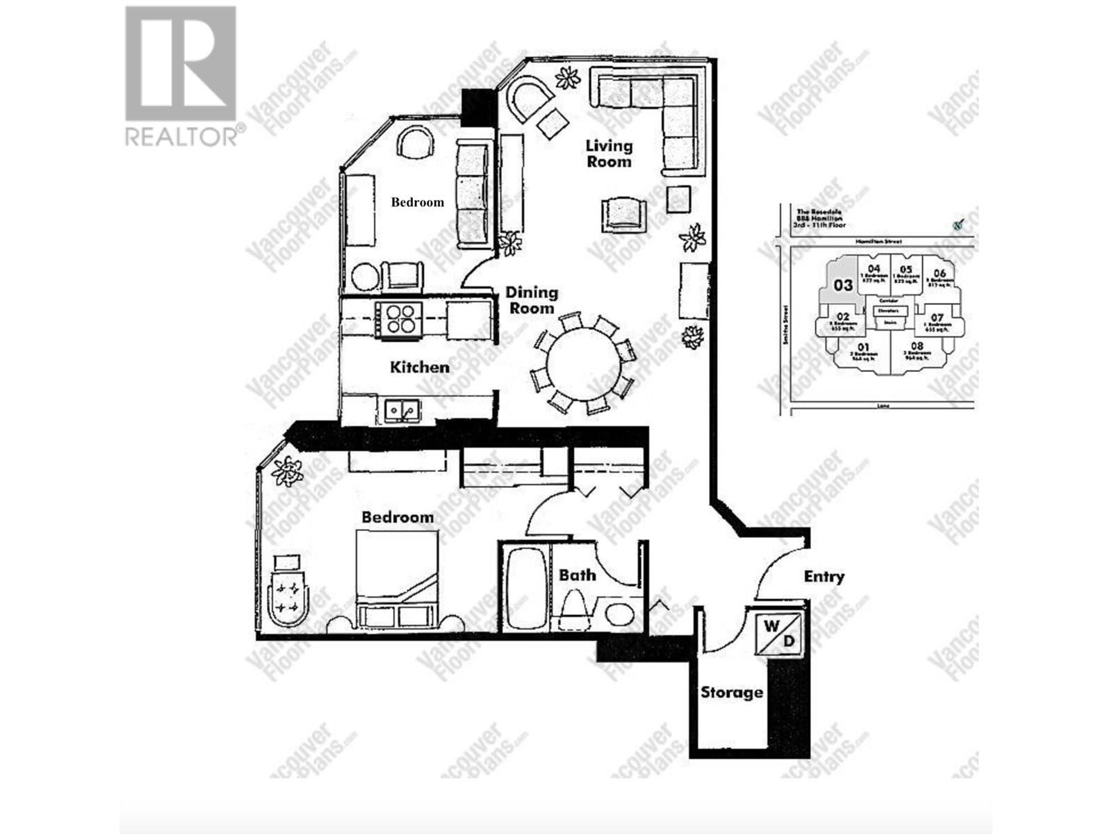 703 888 Hamilton Street, Vancouver, British Columbia  V6B 5W4 - Photo 17 - R2983016