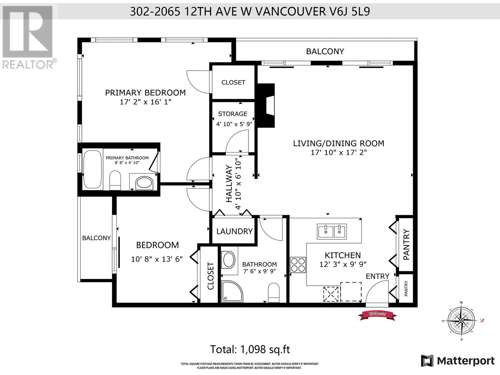 302 2065 W 12th Avenue, Vancouver, British Columbia  V6J 5L9 - Photo 12 - R2983183