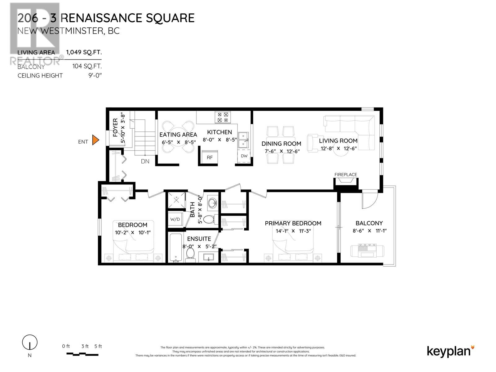 206 3 Renaissance Square, New Westminster, British Columbia  V3M 6K4 - Photo 33 - R2976617