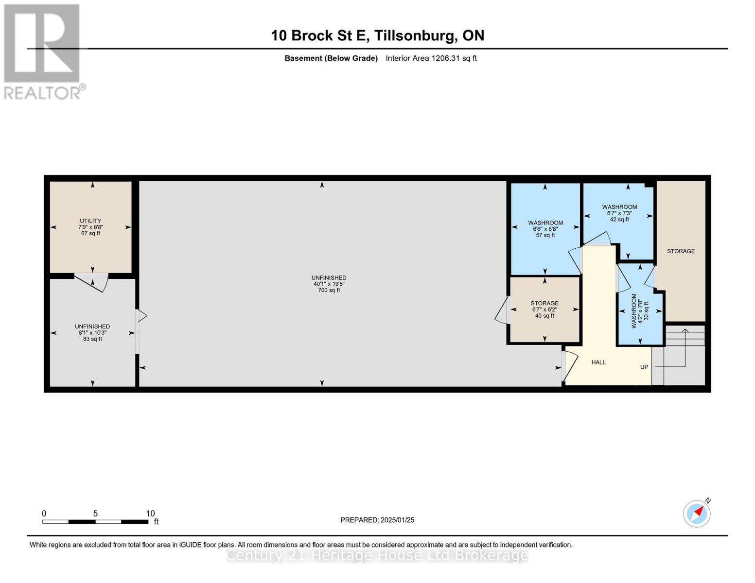 Basement - 10 Brock Street E, Tillsonburg, Ontario  N4G 1Z5 - Photo 2 - X12060863