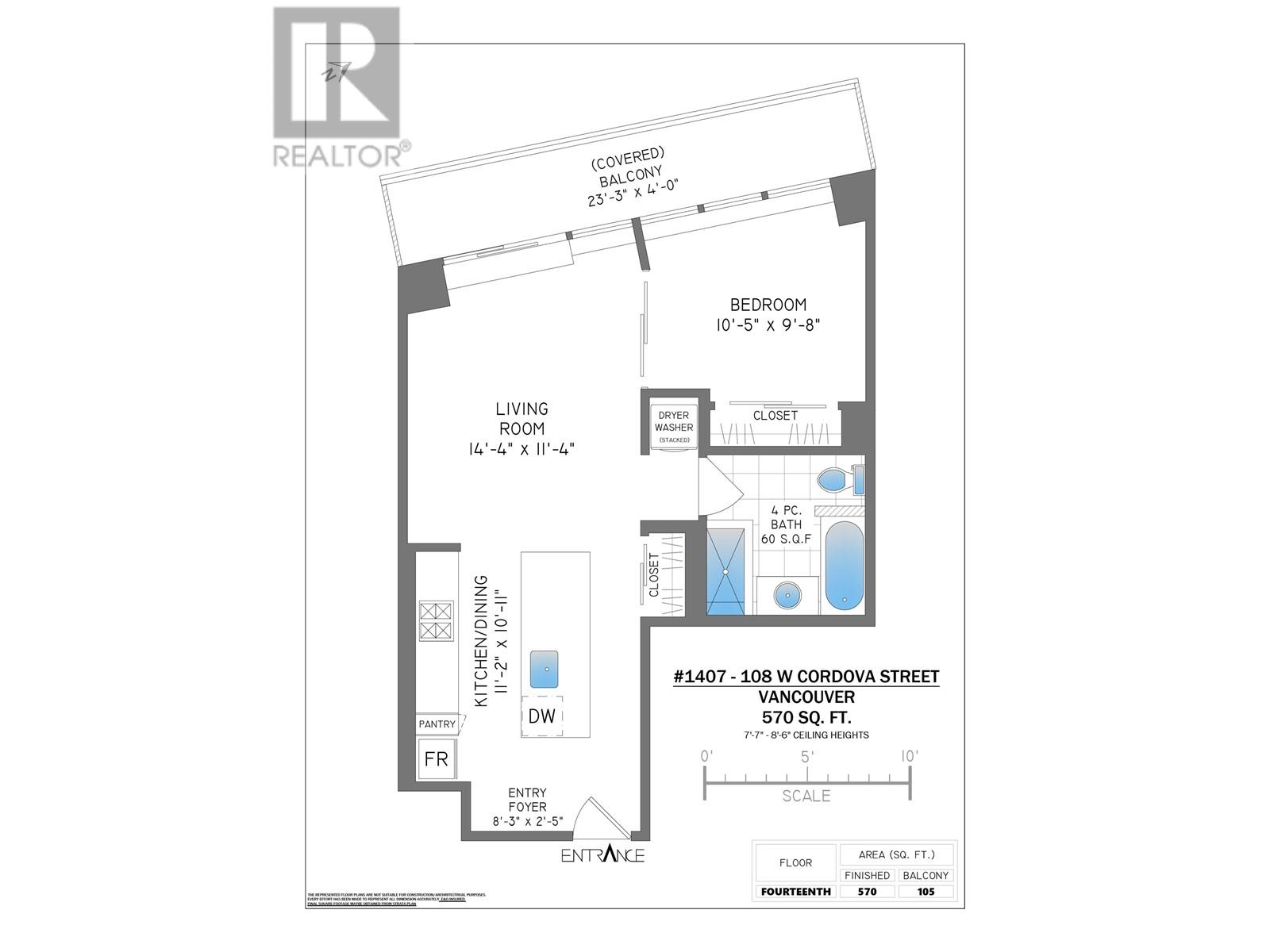 1407 108 W Cordova Street, Vancouver, British Columbia  V6B 0G5 - Photo 15 - R2986311