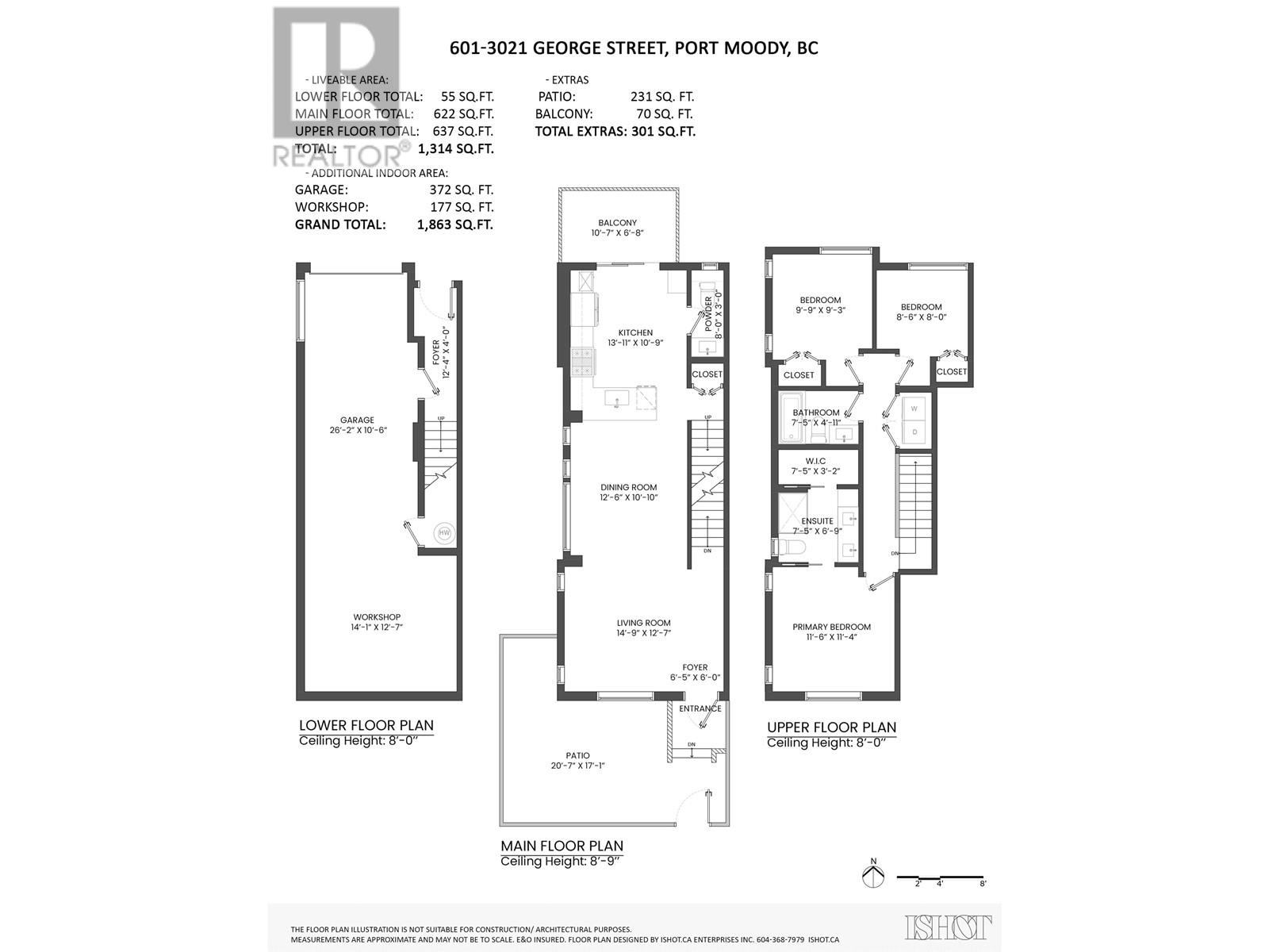 601 3021 St George Street, Port Moody, British Columbia  V3H 0K3 - Photo 12 - R2985930