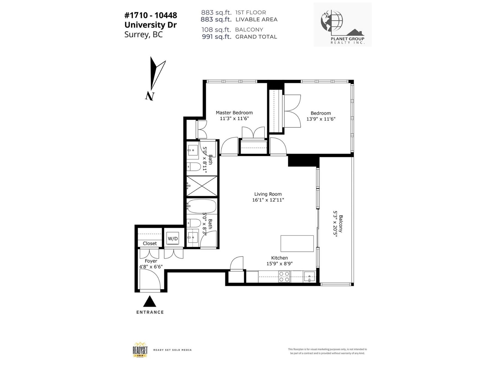 1710 10448 University Drive, Surrey, British Columbia  V3T 0S7 - Photo 23 - R2979251