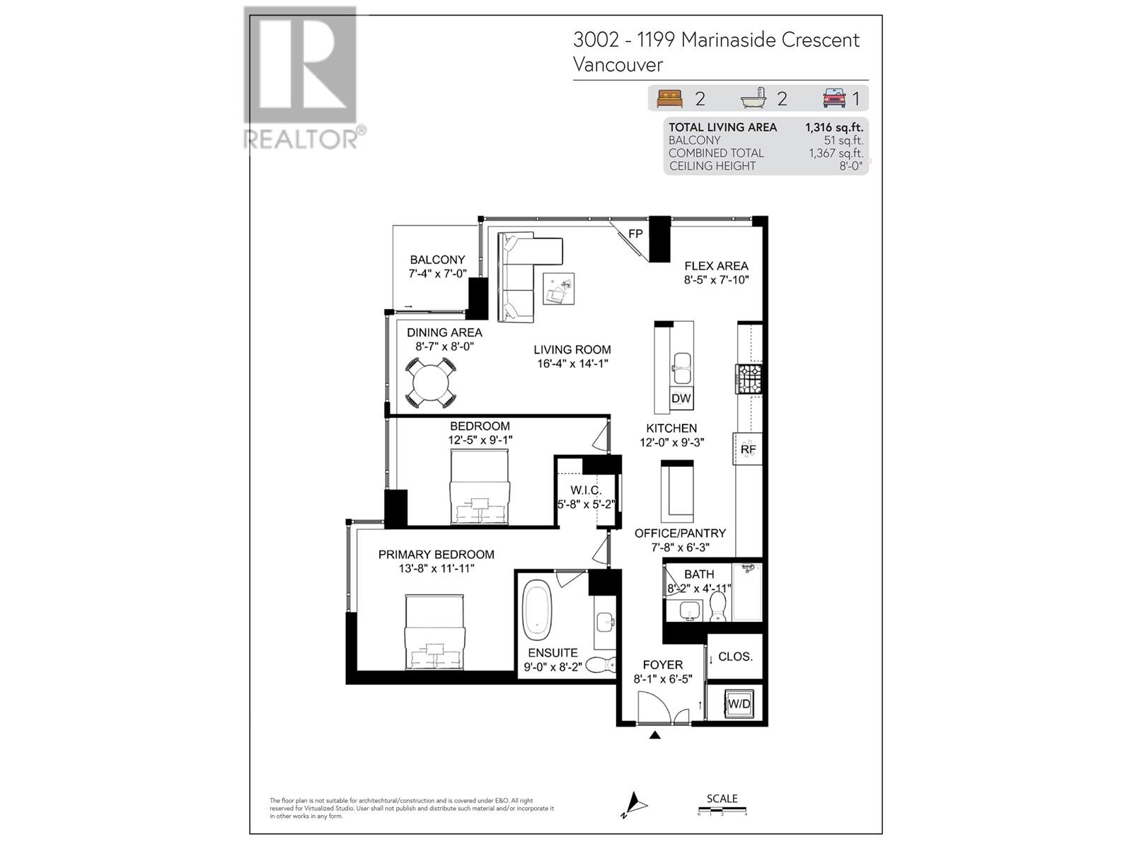 3002 1199 Marinaside Crescent, Vancouver, British Columbia  V6Z 2Y2 - Photo 28 - R2987939