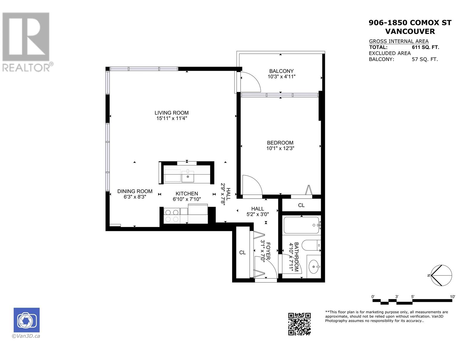 906 1850 Comox Street, Vancouver, British Columbia  V6G 1R3 - Photo 30 - R2988658