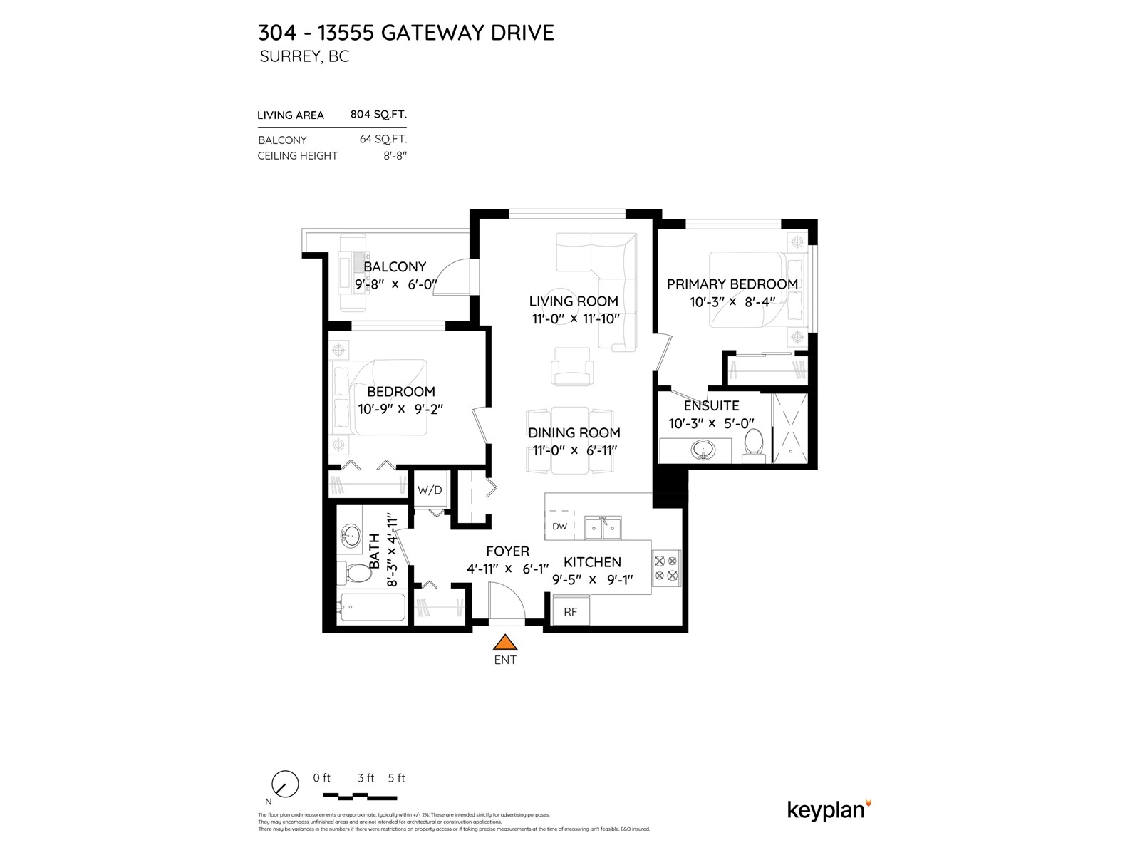 304 13555 Gateway Drive, Surrey, British Columbia  V3T 0B5 - Photo 2 - R2988873