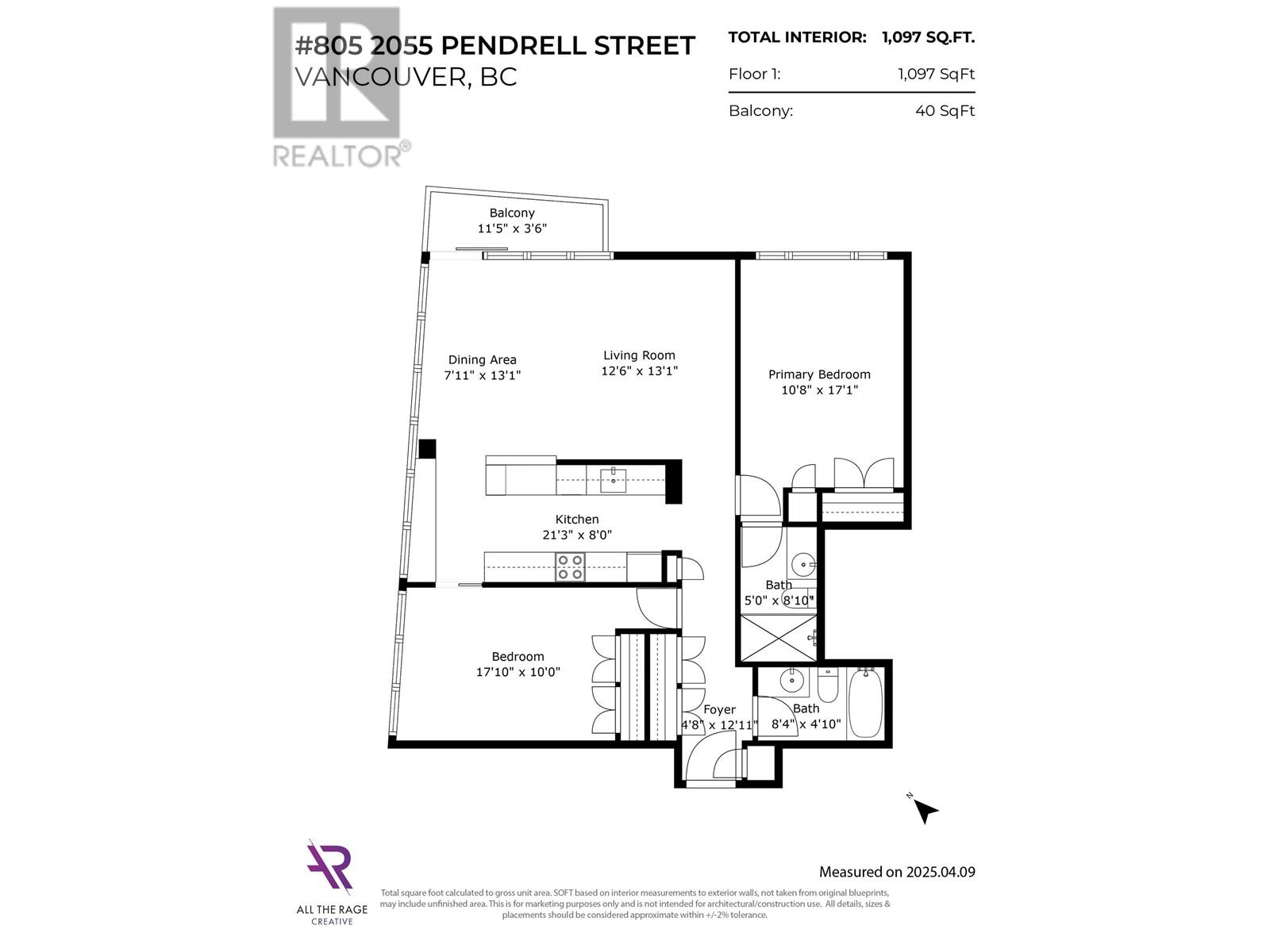 805 2055 Pendrell Street, Vancouver, British Columbia  V6G 1T9 - Photo 36 - R2989076