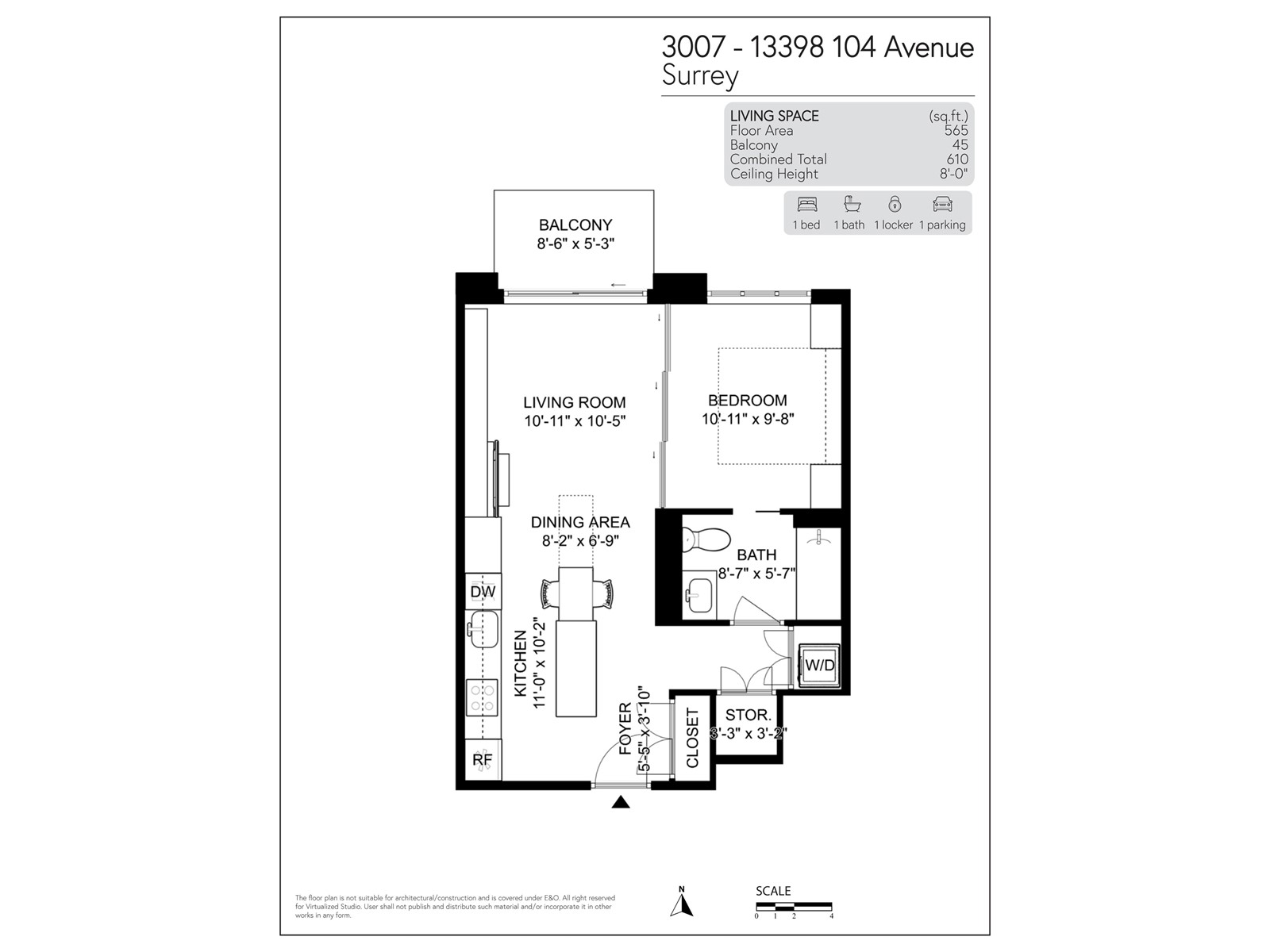 3007 13398 104th Avenue, Surrey, British Columbia  V3T 1V6 - Photo 32 - R2989853