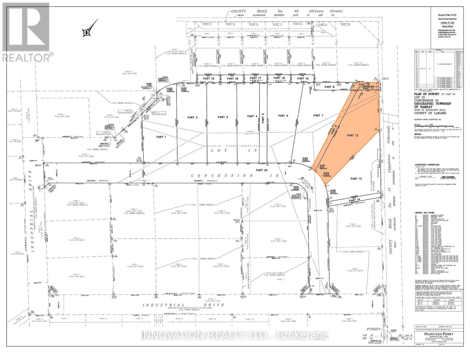 Outstanding opportunity. Prime Business Park lots in the Friendly Town of Almonte. Located in Mississippi Mills these newly created lots range in size from approx. 1 acre to 1.48 acres & offer a blank slate to build what you need to grow your business. The lands are branded Employment Lands (Zoned E1) & are being sold by the Municipality. Almonte is the perfect town to source and attract employees to help your business move to the next level. Located on the Mississippi River, Almonte is 20 Minutes to Kanata & 35 minutes to downtown Ottawa. Time to grow? Time to become part of the Almonte Business Community. (id:48254)