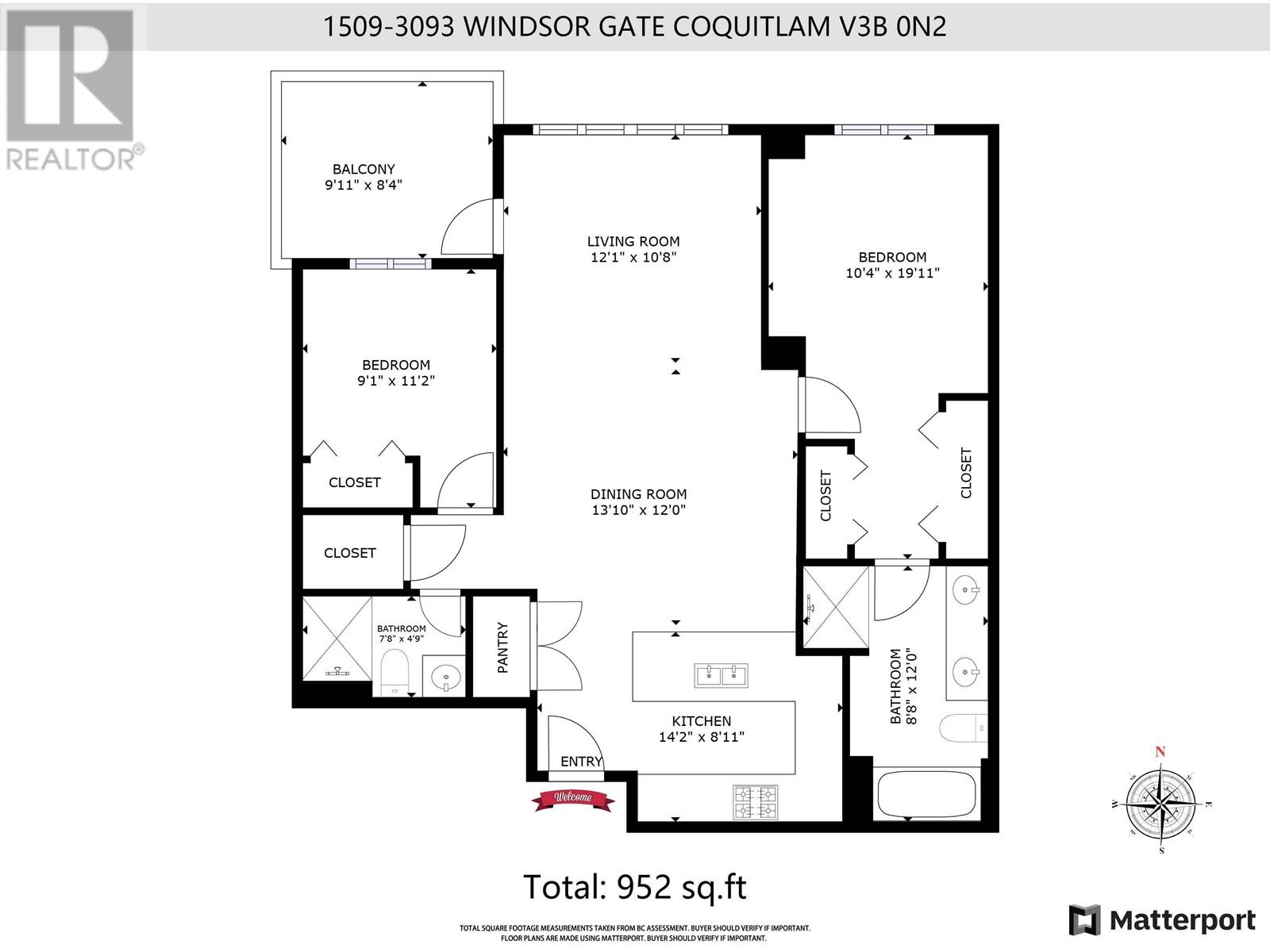 1509 3093 Windsor Gate, Coquitlam, British Columbia  V3B 0N2 - Photo 3 - R2992115