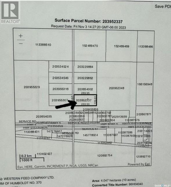 Commercial Land West Of Humboldt, Humboldt Rm No. 370, Saskatchewan  S0K 2A0 - Photo 2 - SK003650