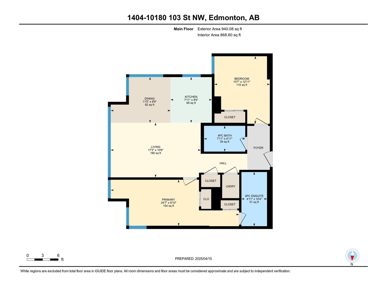 #1404 10180 103 St Nw Nw, Edmonton, Alberta  T5J 0L1 - Photo 2 - E4432689