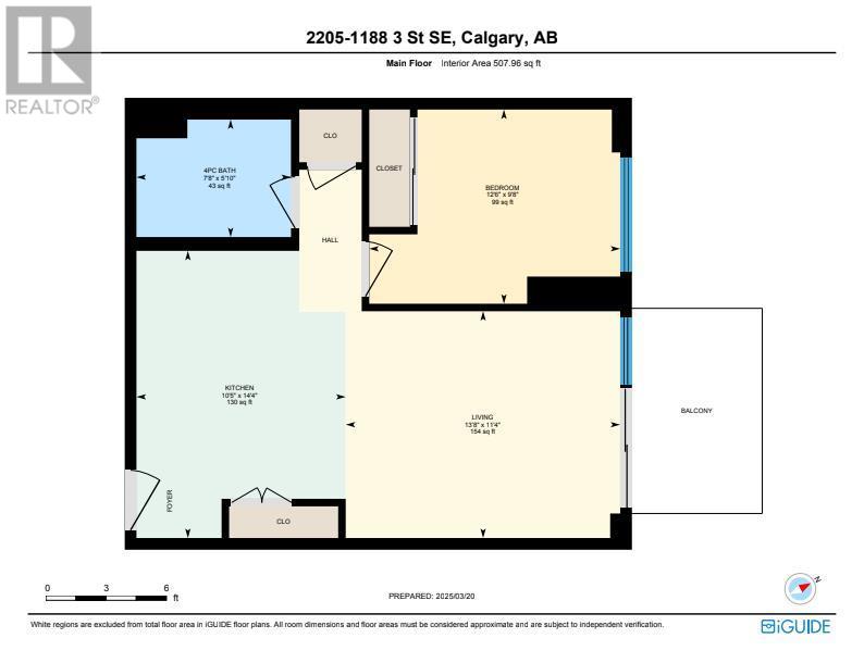 2205, 1188 3 Street Se, Calgary, Alberta  T2G 1H8 - Photo 22 - A2205945