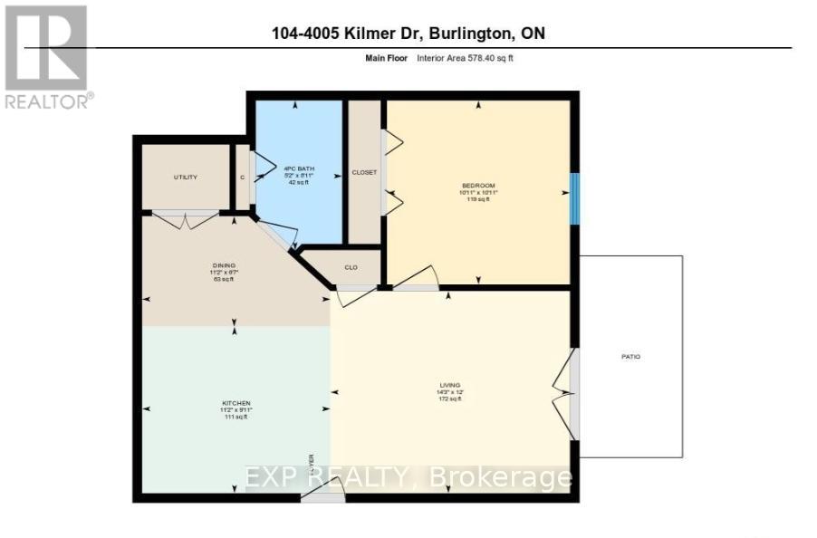 104 - 4005 Kilmer Drive, Burlington, Ontario  L7M 4M2 - Photo 2 - W12109094