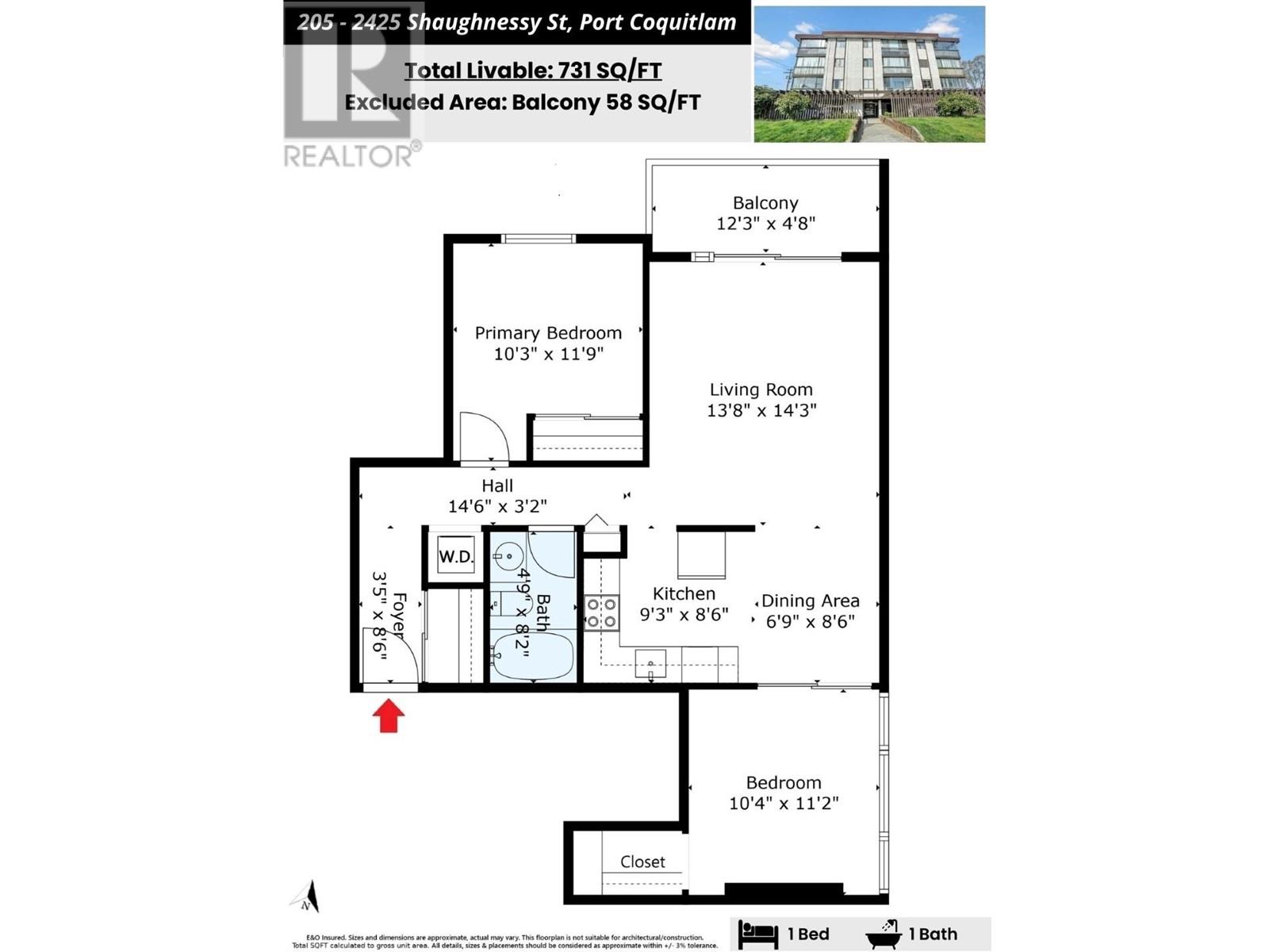 205 2425 Shaughnessy Street, Port Coquitlam, British Columbia  V3C 3E6 - Photo 2 - R2995974