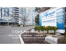 808 - 1 CLARK AVENUE W, Vaughan, Ontario