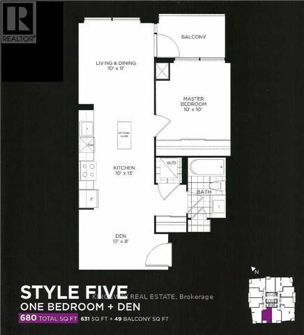1201 - 4011 Brickstone Mews, Mississauga, Ontario  L5B 0J7 - Photo 1 - W12116558