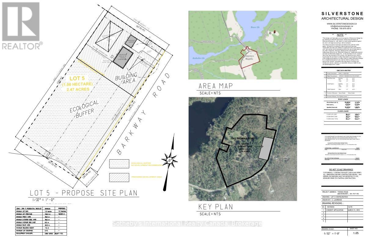 Lot 5 (Barkway Rd) - 1067 Thomas Road, Gravenhurst, Ontario  P1P 1R3 - Photo 2 - X12120735