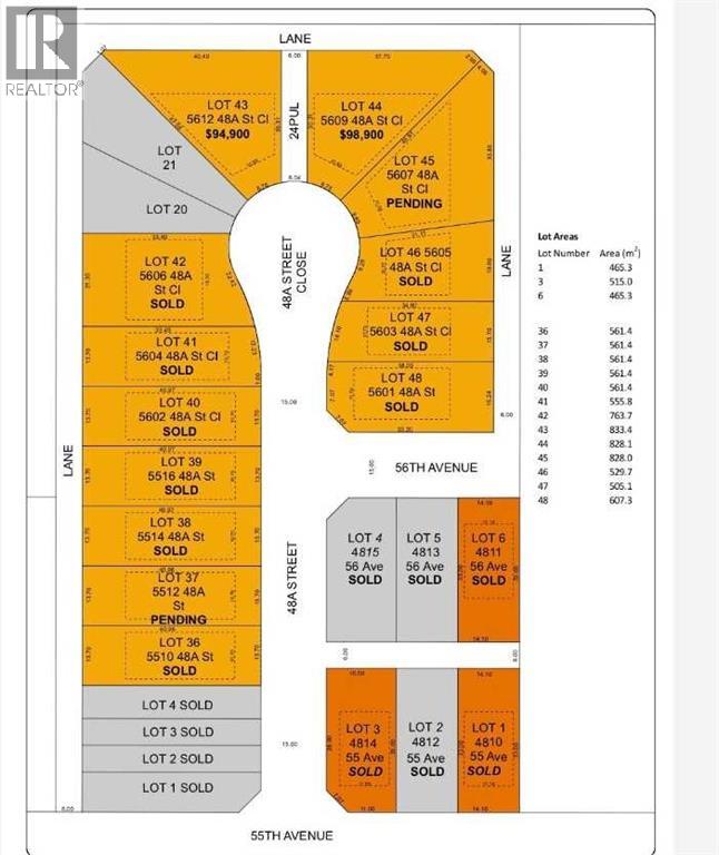 Lot 43, 5612 48A StreetClose, bentley, Alberta