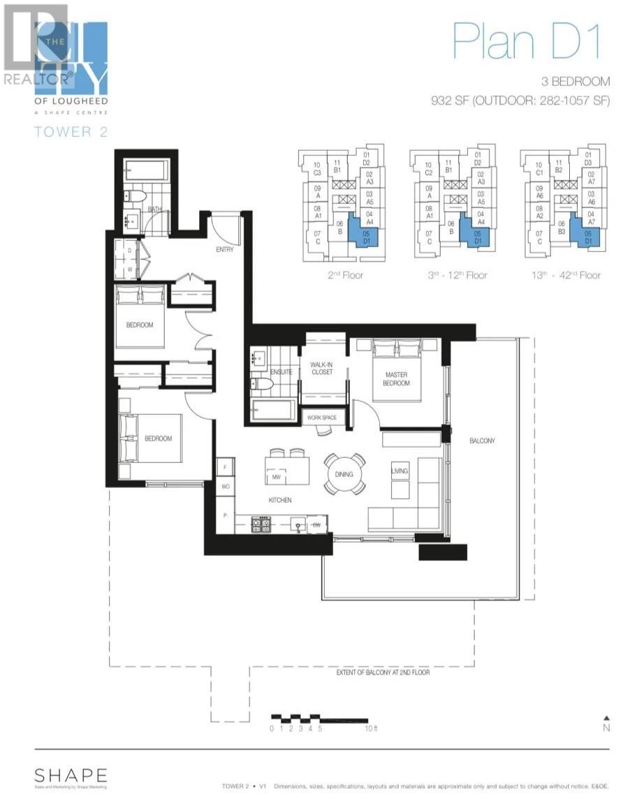 605 3833 Evergreen Place, Burnaby, British Columbia  V3J 0M2 - Photo 7 - R2998521