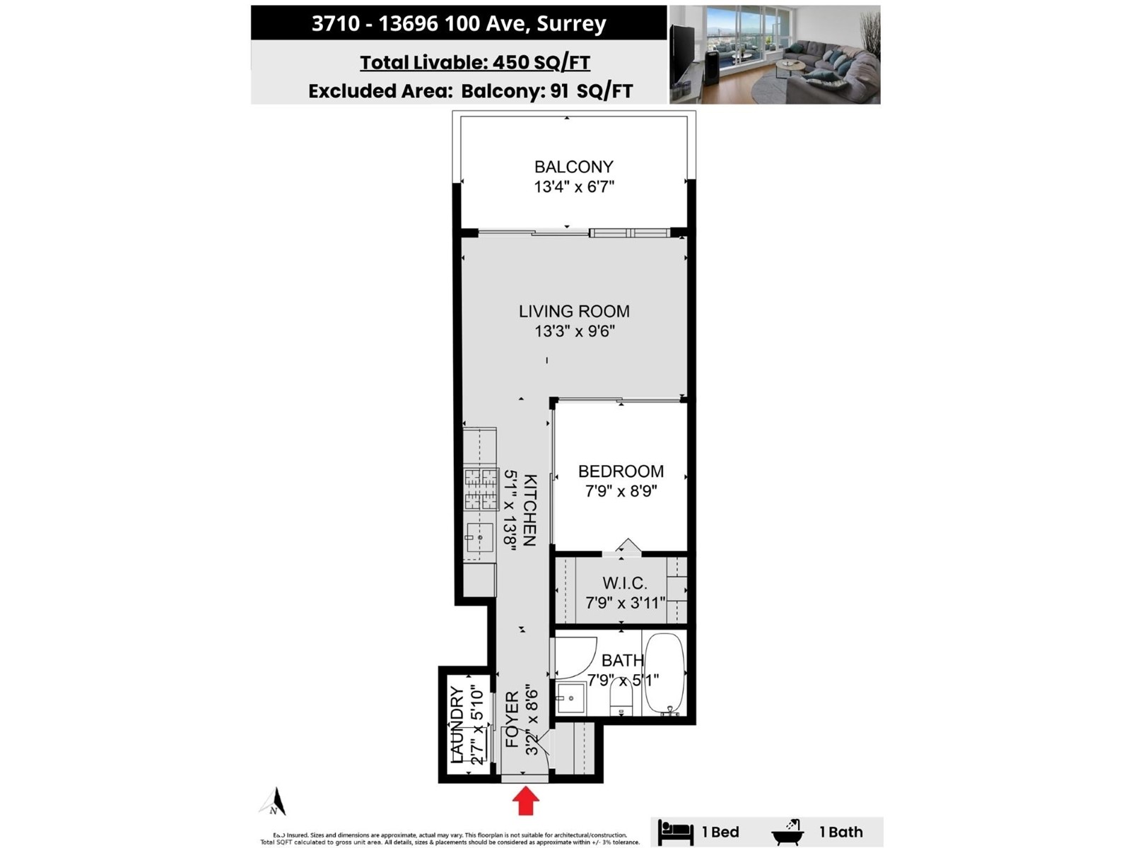 3710 13696 100 Avenue, Surrey, British Columbia  V3T 0L5 - Photo 13 - R2955928