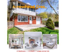 188 ARROWHEAD CRESCENT, Kitchener, Ontario