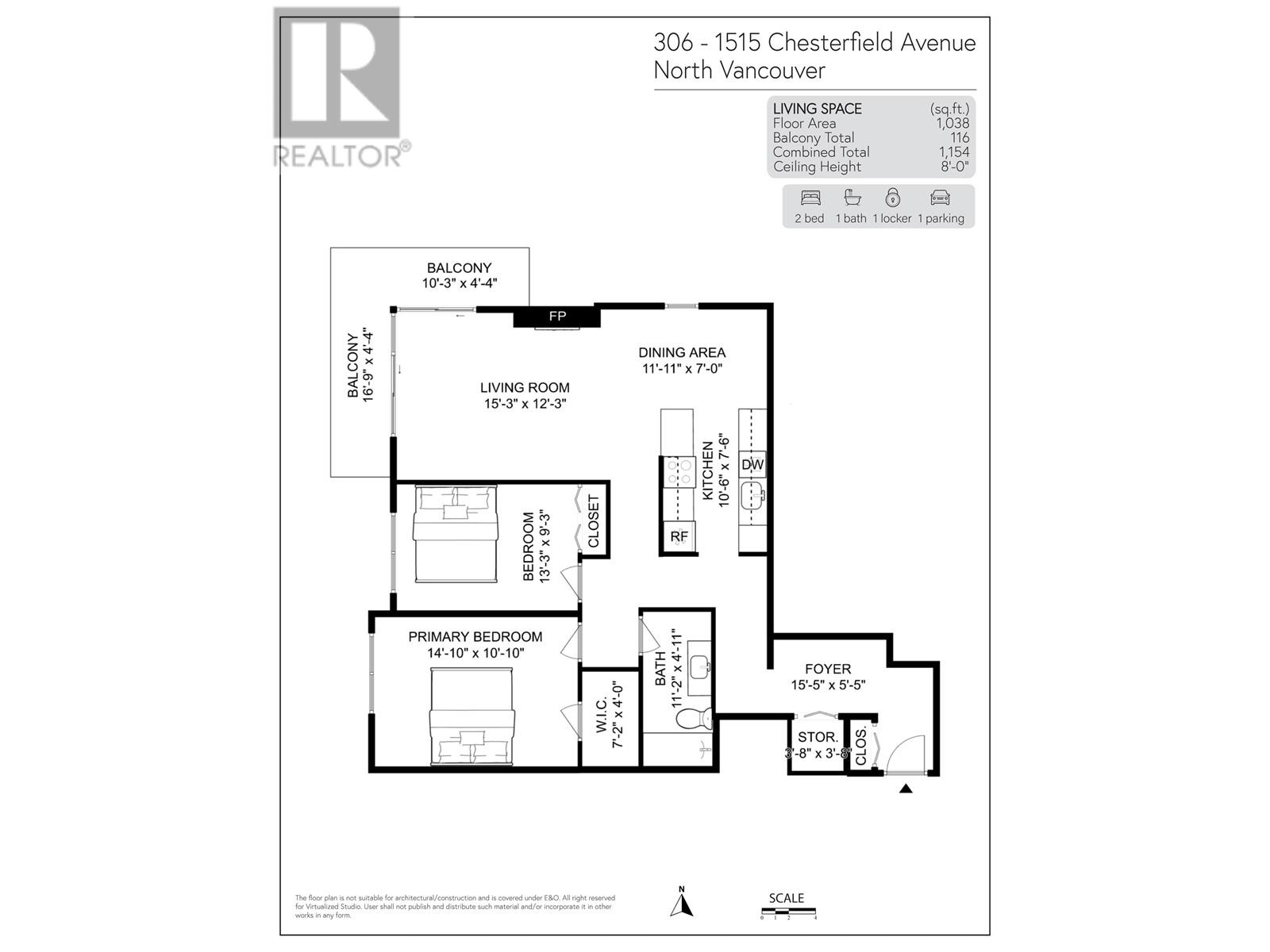 306 1515 Chesterfield Avenue, North Vancouver, British Columbia  V7M 2N5 - Photo 34 - R2999036