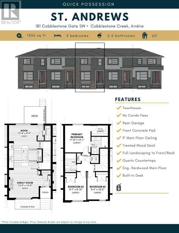 181 Cobblestone Gate Sw, Airdrie, Alberta  T4B 4Z9 - Photo 2 - A2209036