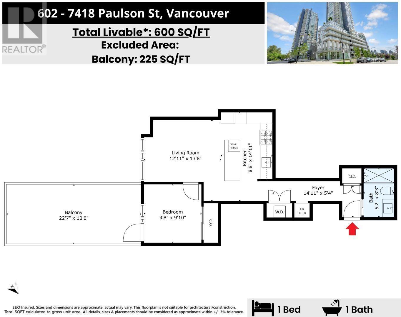 602 7418 Paulson Street, Vancouver, British Columbia  V6P 0K2 - Photo 8 - R2998667