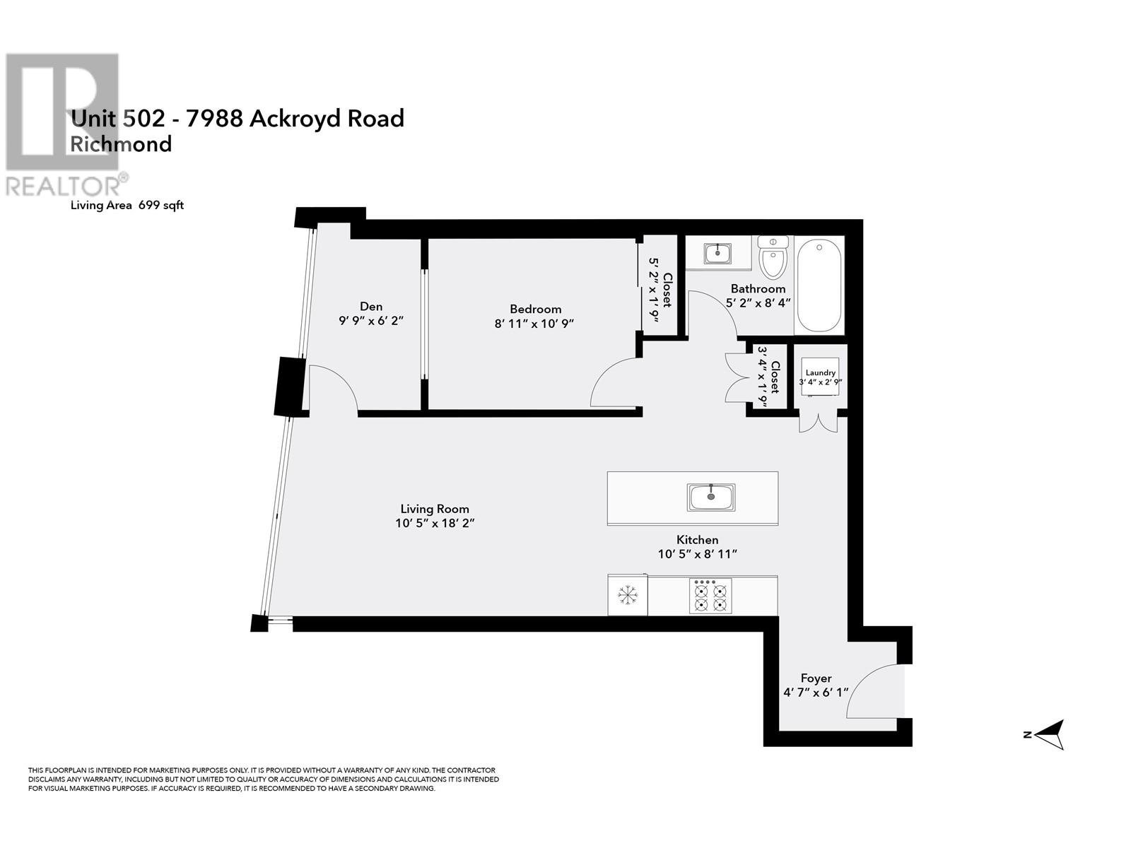502 7988 Ackroyd Road, Richmond, British Columbia  V6X 0K6 - Photo 16 - R3002386