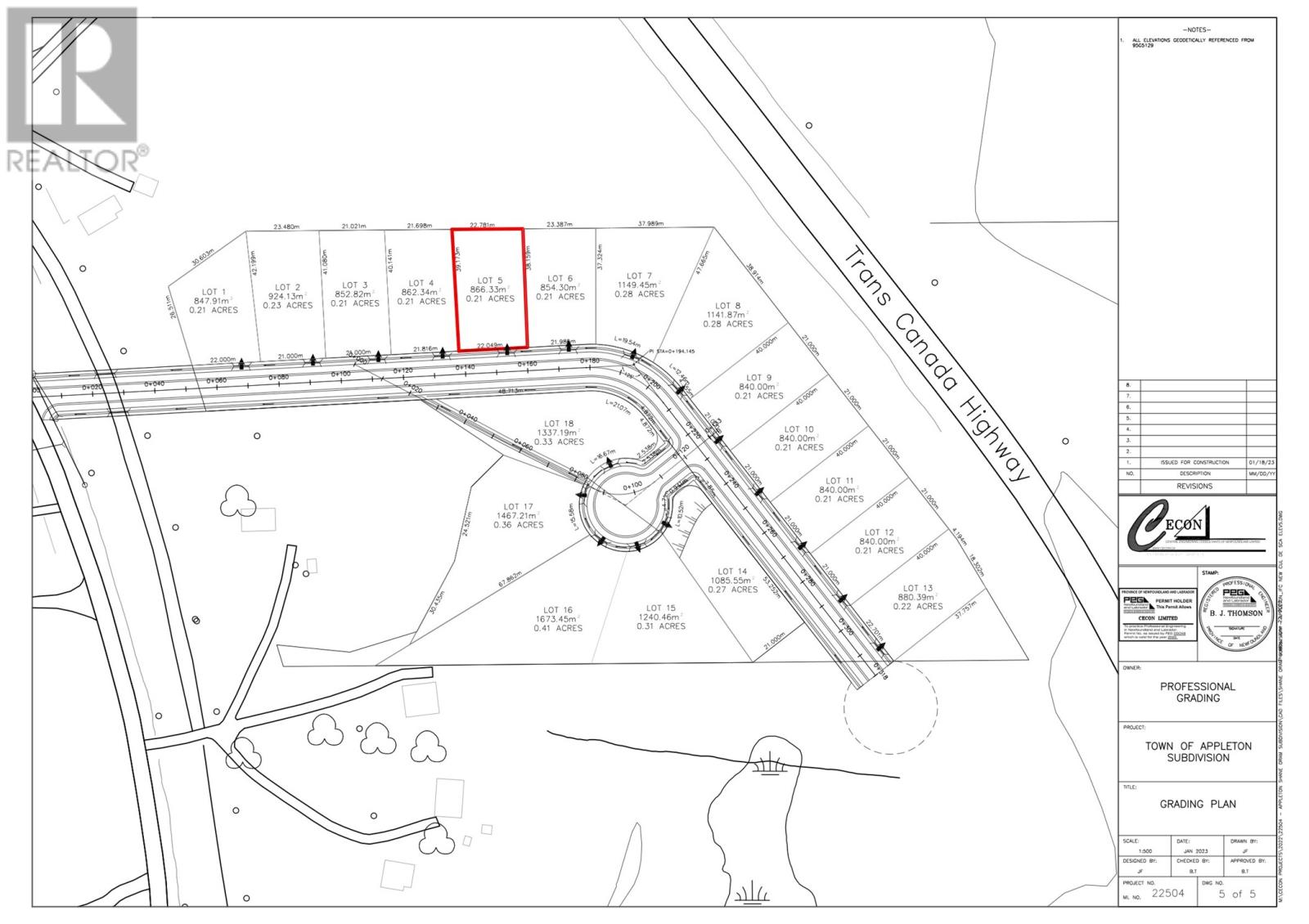 Lot 5 Temple Avenue, Appleton, Newfoundland & Labrador