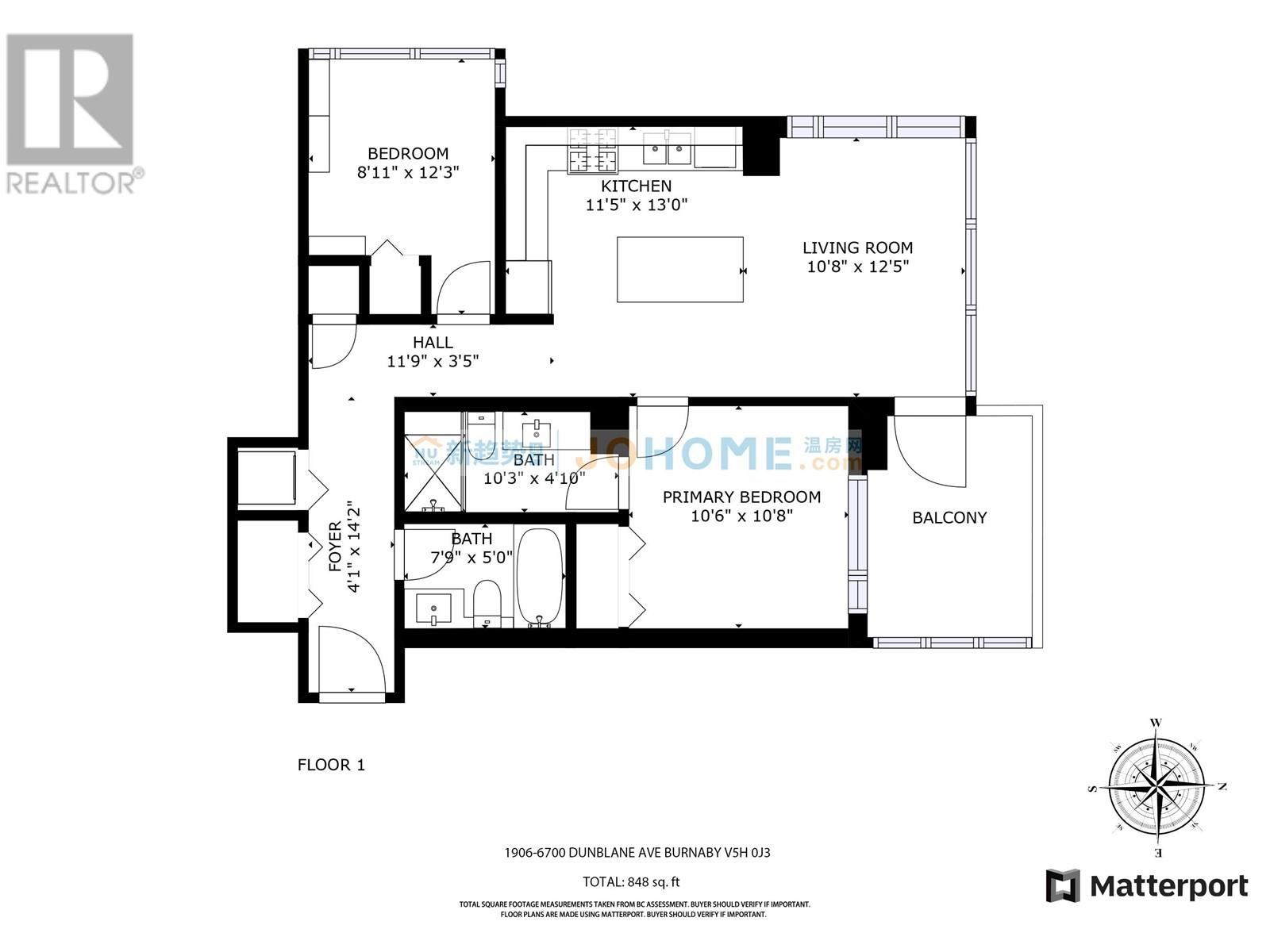 1906 6700 Dunblane Avenue, Burnaby, British Columbia  V5H 0J3 - Photo 32 - R3002180