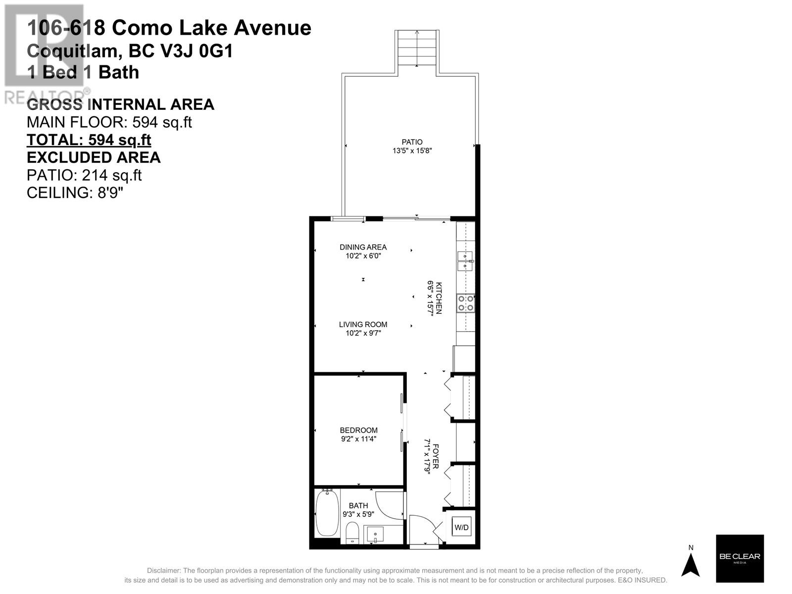 106 618 Como Lake Avenue, Coquitlam, British Columbia  V3J 0G1 - Photo 18 - R3004573