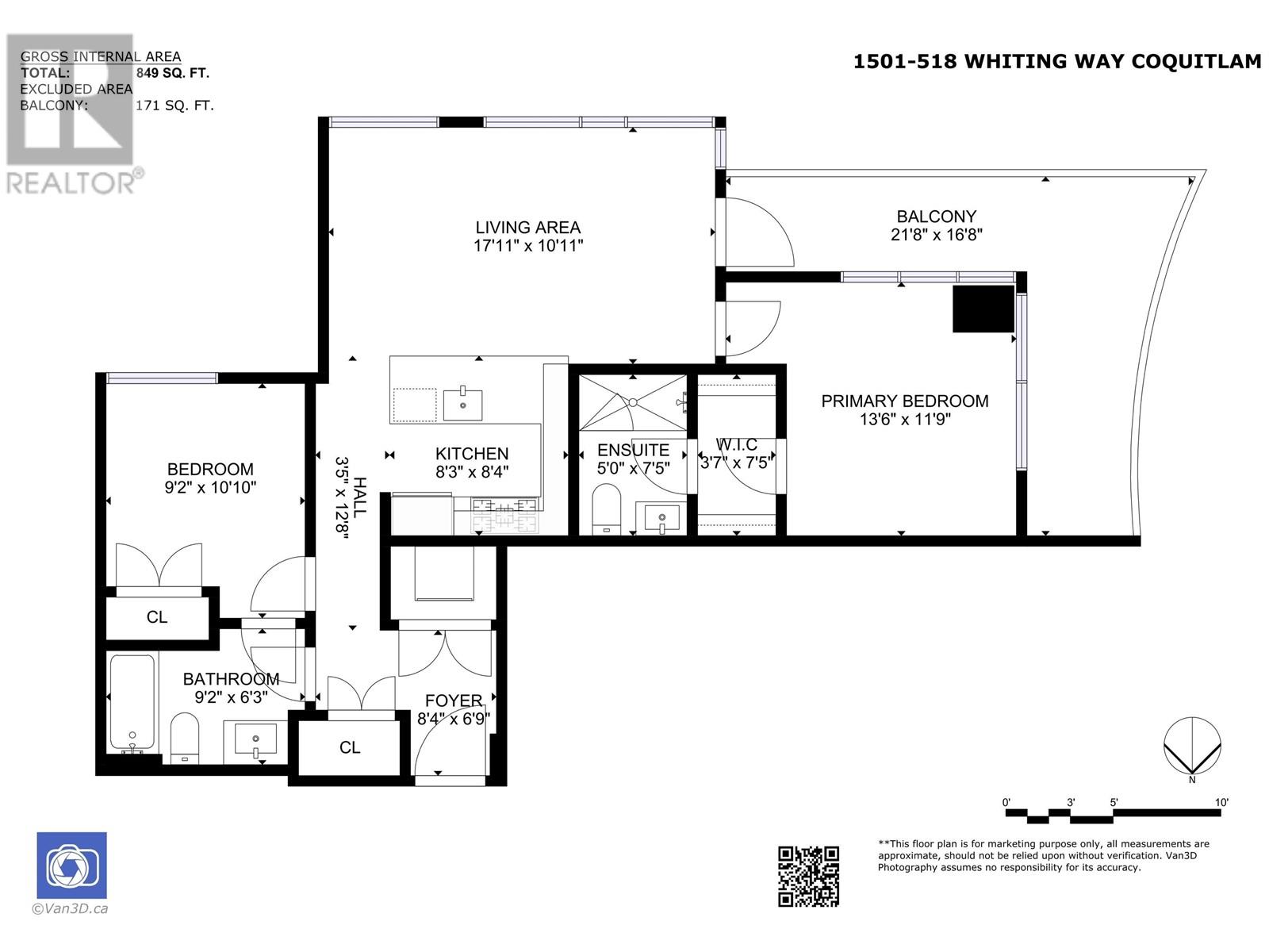 1501 518 Whiting Way, Coquitlam, British Columbia  V3J 0H7 - Photo 21 - R3004438