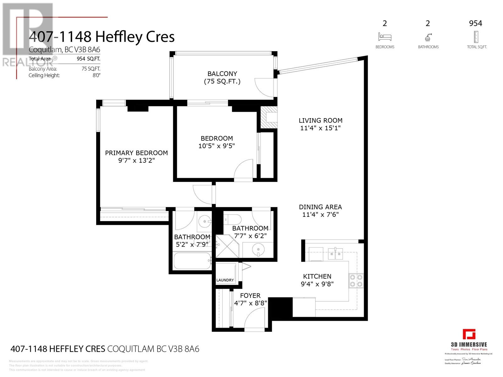 407 1148 HEFFLEY CRESCENT, coquitlam, British Columbia