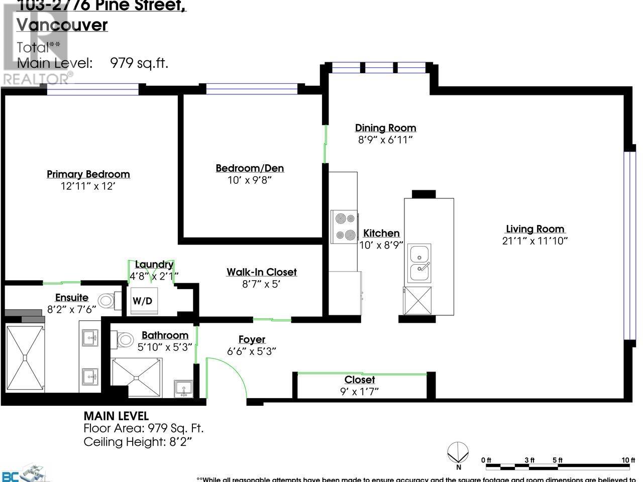 103 2776 Pine Street, Vancouver, British Columbia  V6J 3G2 - Photo 3 - R2995173