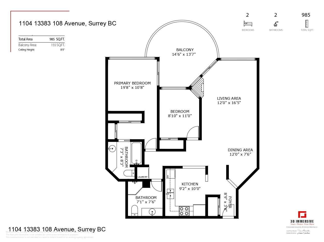 1104 13383 108 Avenue, Surrey, British Columbia  V3T 5T6 - Photo 2 - R3008532