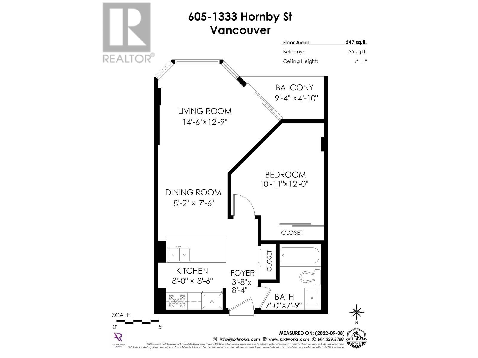 605 1333 Hornby Street, Vancouver, British Columbia  V6Z 2C1 - Photo 19 - R3008225