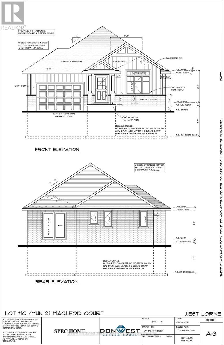 LOT 10 MACLEOD COURT, West Elgin, Ontario