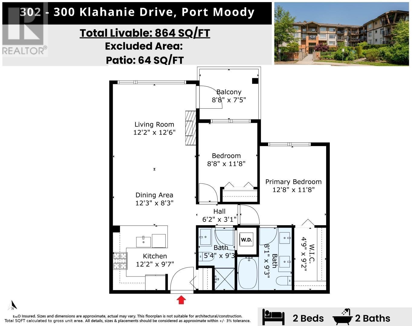 302 300 Klahanie Drive, Port Moody, British Columbia  V3H 5K8 - Photo 6 - R2985457