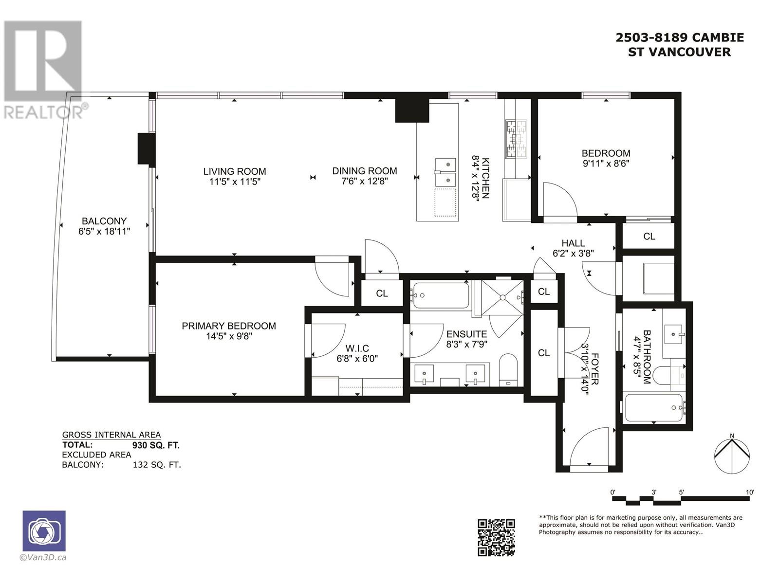 2503 8189 Cambie Street, Vancouver, British Columbia  V6P 0G6 - Photo 27 - R3006873