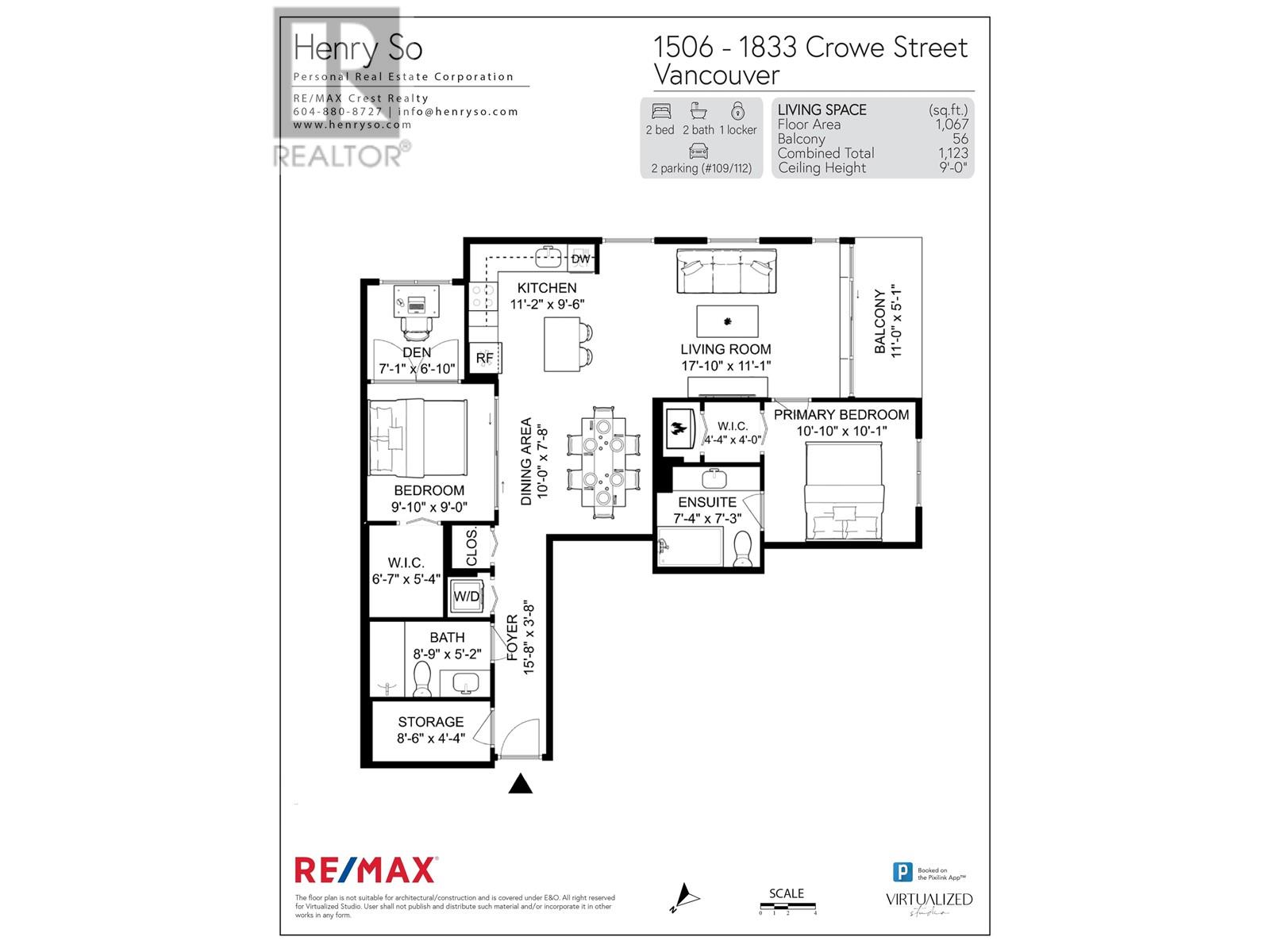 Listing Picture 11 of 11 : 1506 1833 CROWE STREET, Vancouver / 溫哥華 - 魯藝地產 Yvonne Lu Group - MLS Medallion Club Member