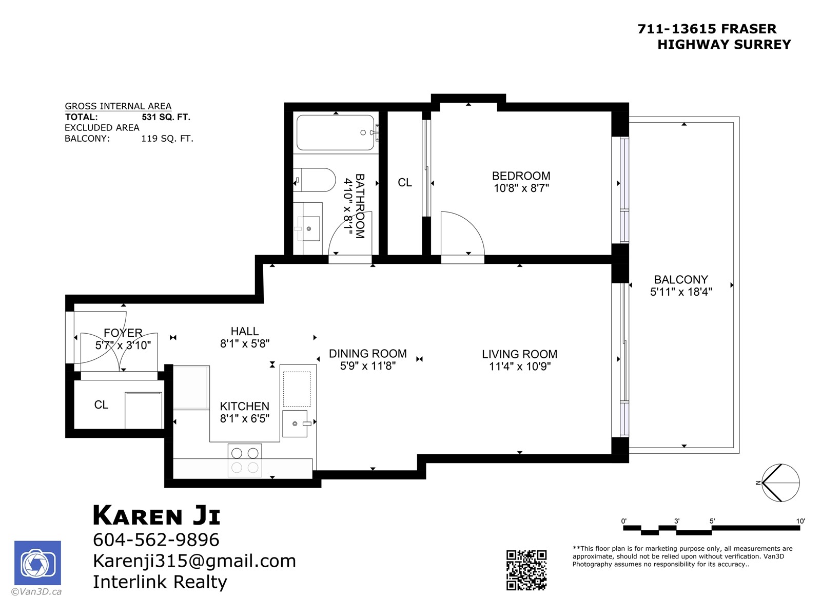 711 13615 Fraser Highway, Surrey, British Columbia  V3T 0P7 - Photo 33 - R3008222