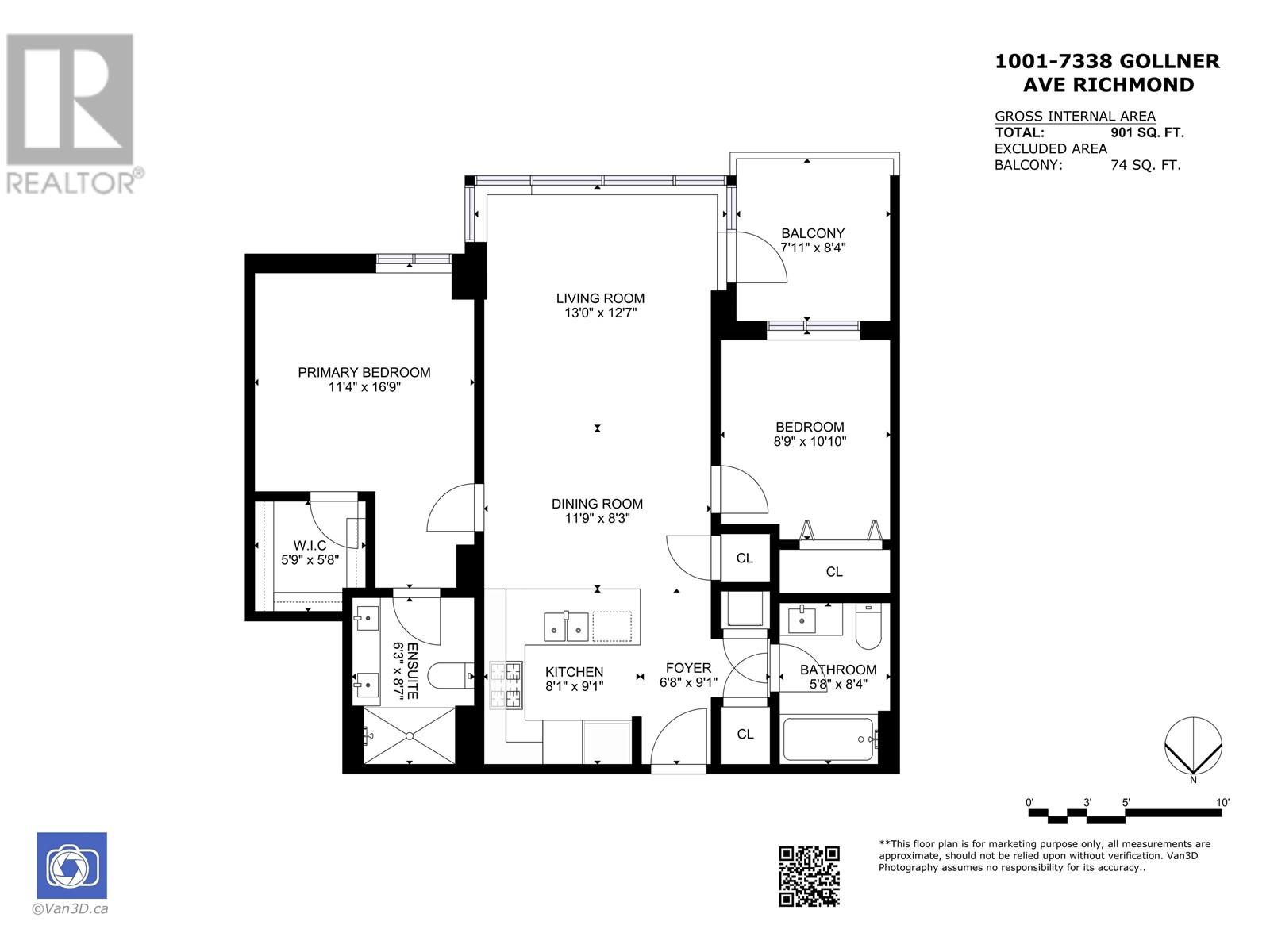 1001 7338 Gollner Avenue, Richmond, British Columbia  V6Y 0H8 - Photo 7 - R3012354