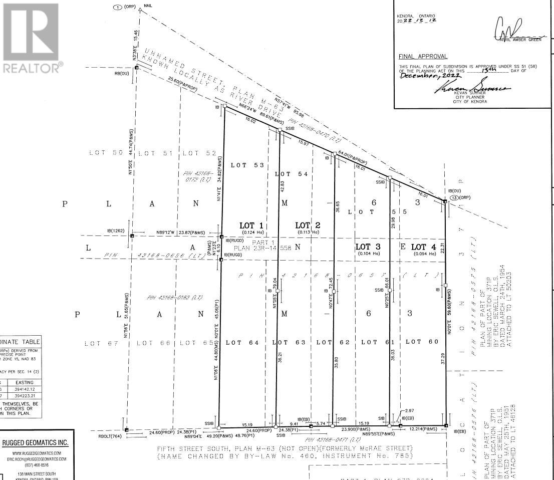 Lots 1,2 & 3 River Drive, Kenora, Ontario  P9N 1K6 - Photo 2 - TB250414