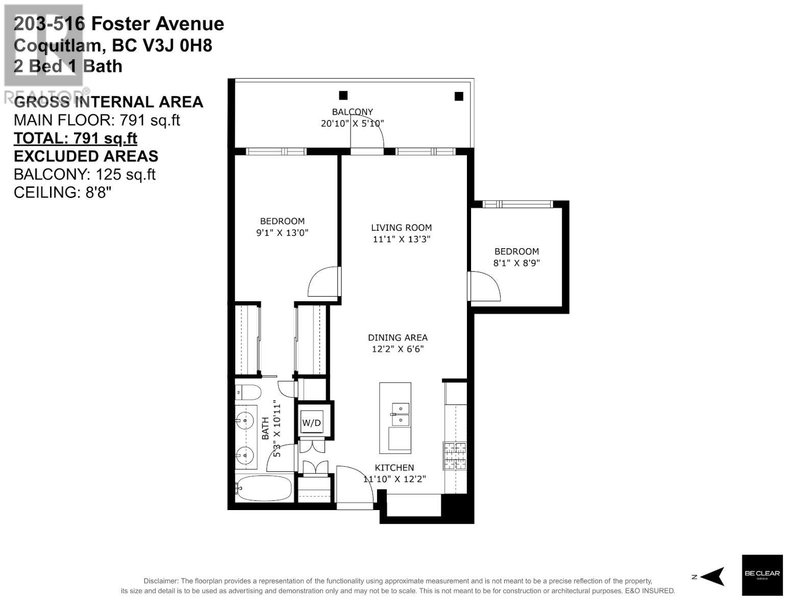 203 516 Foster Avenue, Coquitlam, British Columbia  V3J 0H8 - Photo 15 - R3012952