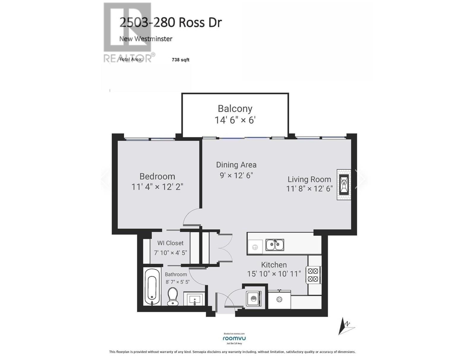 2503 280 Ross Drive, New Westminster, British Columbia  V3L 0C2 - Photo 20 - R3012844
