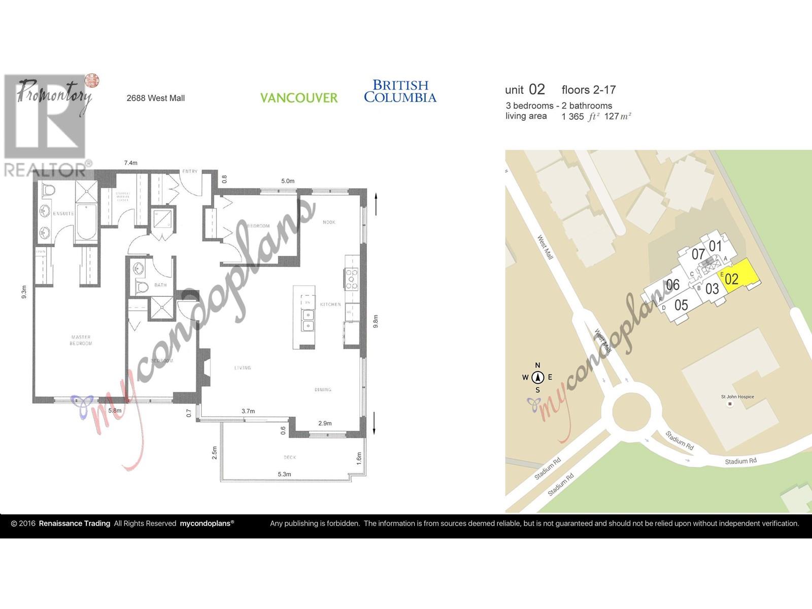 1702 2688 West Mall, Vancouver, British Columbia  V6T 1P5 - Photo 21 - R3013052