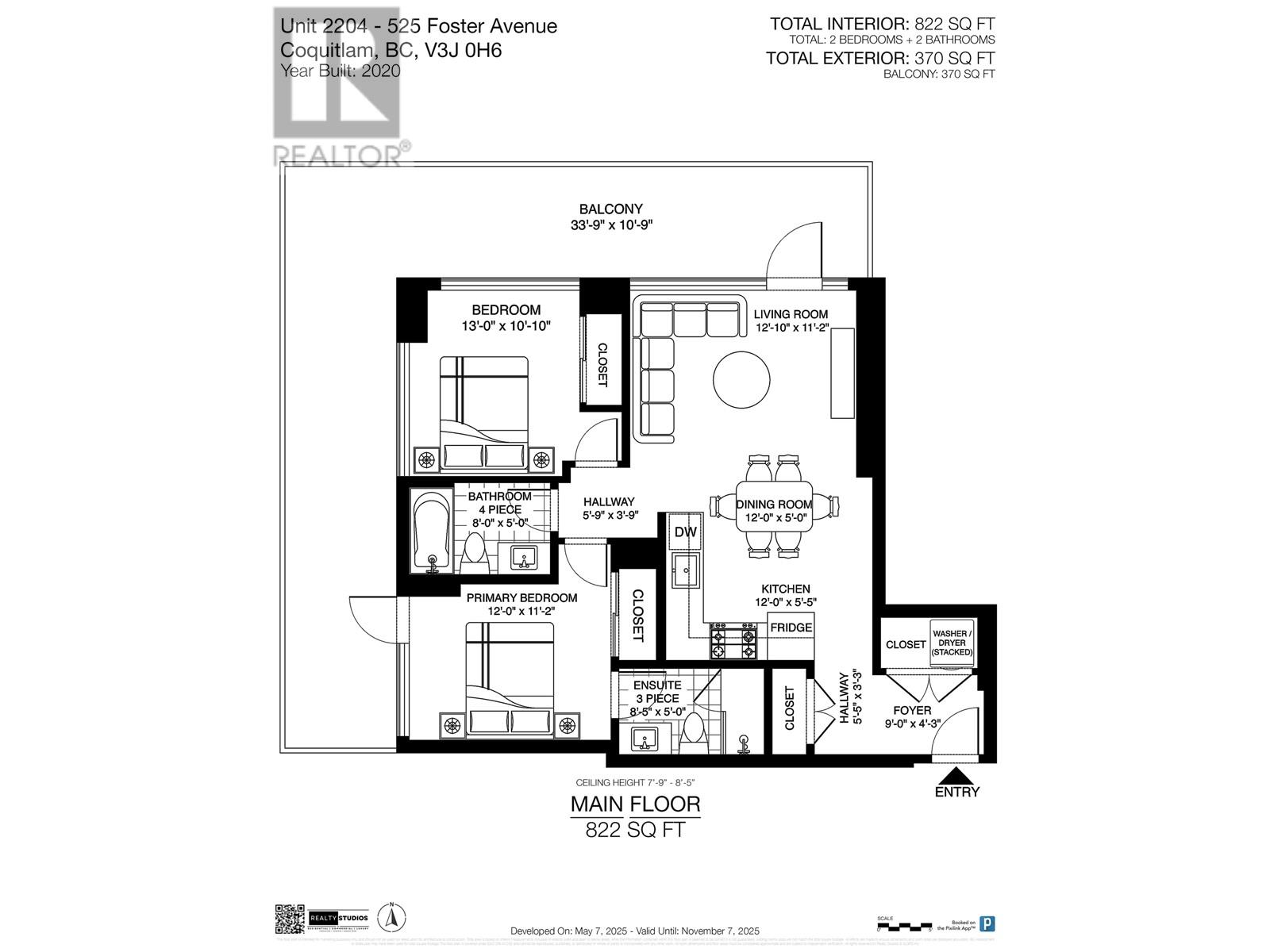 2204 525 Foster Avenue, Coquitlam, British Columbia  V3J 0H6 - Photo 23 - R3013165